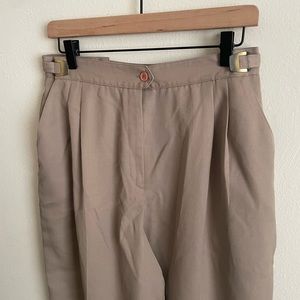 adjustable high-waist slacks